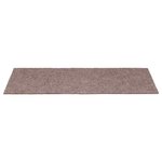 vidaXL Tapis de marches d'escalier 10 Pièces crème 65x21x4 cm aiguilleté