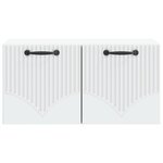 vidaXL Meuble TV mural Blanc 59 5 x 31 x 30 cm Bois d'ingénierie
