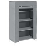 vidaXL Meuble à chaussures gris 60 5x30x97 cm tissu non tissé