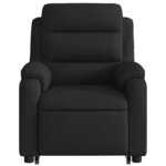 vidaXL Fauteuil inclinable électrique noir tissu