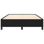 vidaXL Cadre de lit sans matelas noir 140x190 cm tissu