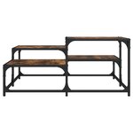 vidaXL Table basse chêne fumé 87 5x87 5x40cm bois d'ingénierie