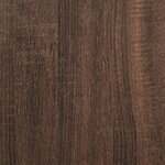 vidaXL Bibliothèque 3 niveaux chêne marron 60x30x120cm bois ingénierie