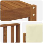 vidaXL Ensemble de canapés d'extérieur 7 pc Naturel et Crème