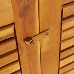 vidaXL Boîte de rangement de jardin 140x87x104 cm bois massif d'acacia