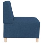 vidaXL Unité de Sofa Modulaire Sans Accoudoirs 2 Pièces Bleu