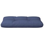 vidaXL Coussin de palette bleu marine 120x40x12 cm tissu