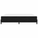 vidaXL Lit boxspring avec matelas Noir 200 x 200 cm Velours