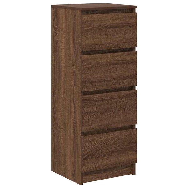 vidaXL Buffet chêne marron 37 5x35x99 cm bois d'ingénierie