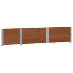 vidaXL Jardinière marron 150x50 cm bois massif de pin