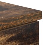 Bureau vidaXL Chêne fumé 140x49x76 cm Bois d'ingénierie
