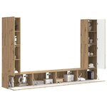 vidaXL Ensemble meuble TV 8 Pièces Chêne artisanal Bois d'ingénierie