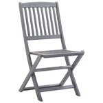 vidaXL Chaises pliables d'extérieur lot de 6 Bois d'acacia solide