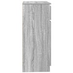 vidaXL Buffet avec tiroir sonoma gris 71x35x84 cm bois d'ingénierie