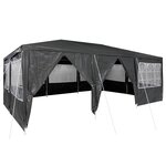 vidaXL Tente de fête Anthracite 600 x 400 x 266 cm Polyéthylène
