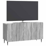 vidaXL Meuble TV Sonoma gris 99 x 34 5 x 52 cm Bois d'ingénierie