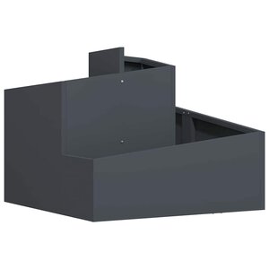 vidaXL Cache-pot de jardin Anthracite 60 x 60 x 50 cm