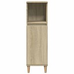 vidaXL Armoire salle de bain chêne sonoma 30x30x100 cm