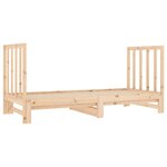 vidaXL Lit coulissant 2x(90x190) cm Bois de pin massif