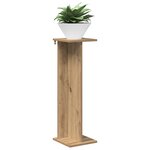 vidaXL Support de Plante Chêne artisanal 25 x 25 5 x 80 5 cm
