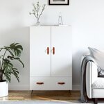 vidaXL Buffet haut blanc 69 5x31x115 cm bois d'ingénierie