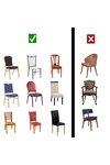 Housse de chaise extensible 23 x 18 x 18 cm - Rose