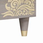 vidaXL Table basse Gris 80 x 50 x 40 cm bois de manguier massif