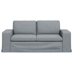 vidaXL Canapé Gris clair 182 x 80 x 82 cm tissu