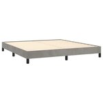 vidaXL Cadre de lit sans matelas gris clair 160x200 cm velours
