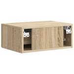 vidaXL Cabinet de chevet mural Chêne Sonoma 49 x 34 5 x 20 cm