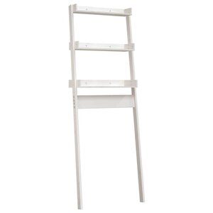 vidaXL Étagère de toilette Blanc 63 5x32x179 cm Bois de pin massif