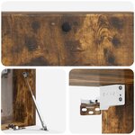 vidaXL Meuble TV mural 98 x 31 x 30 cm Chêne fumé Bois d'ingénierie