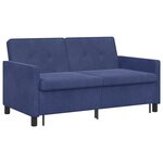 vidaXL Canapé-Lit Bleu police Tissu