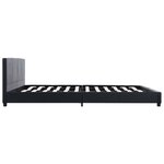 vidaXL Cadre de lit Noir Similicuir 180x200 cm