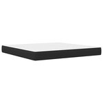 vidaXL Cadre de lit avec matelas 180 x 200 cm Noir