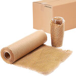 6 rouleaux de papier kraft en nid d’abeille 20cm x 50m linéaires