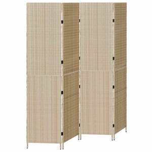 vidaXL Paravent Pliant Manuel Beige 196 x 180 cm polyrotin