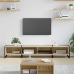 vidaXL Meuble TV Sonoma 170 5 x 36 x 30 5 cm Bois d'ingénierie