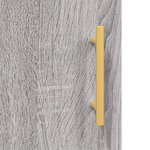 vidaXL Buffet haut Sonoma gris 34 5x34x180 cm Bois d'ingénierie