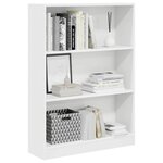 vidaXL Bibliothèque blanc 80x24x109 cm bois d'ingénierie