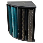 Trieur d'angle 5 compartiments exacompta - noir/gris