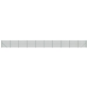 vidaXL Clôture en treillis métallique avec bride vert 1 4x25 m
