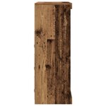 vidaXL Buffet avec éclairage LED en vieux bois 41x37x100 cm