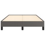 vidaXL Cadre de lit gris 120x190 cm similicuir