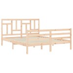 vidaXL Cadre de lit sans matelas 160x200 cm bois massif