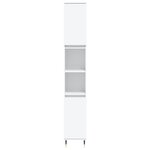 vidaXL Armoire de salle de bain blanc 30x30x190 cm bois d'ingénierie