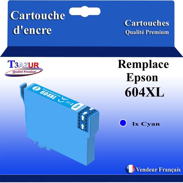 Cartouche compatible avec Epson 604 XL pour  Epson Expression Home XP-2200  XP-2205  XP-3200  XP-3205  XP-4200  Cyan