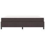 vidaXL Lit à ressorts Marron 180 x 200 cm Tissu  Bois Engineered