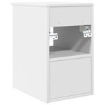vidaXL Meuble de Salle de Bain In-between Blanc 30 x 44 5 x 50 cm