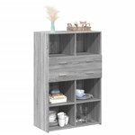 vidaXL Buffet haut sonoma gris 80x42 5x124 cm bois d'ingénierie
